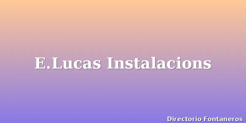 E.Lucas Instalacions