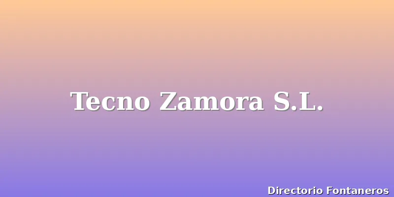 Tecno Zamora S.L.