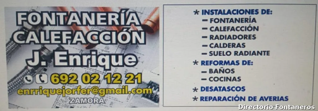 Fontanería y calefacción Jose Enrique Jorge Fernandez