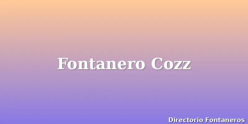 Fontanero Cozz