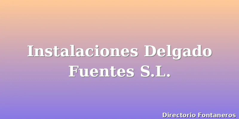 Instalaciones Delgado Fuentes S.L.