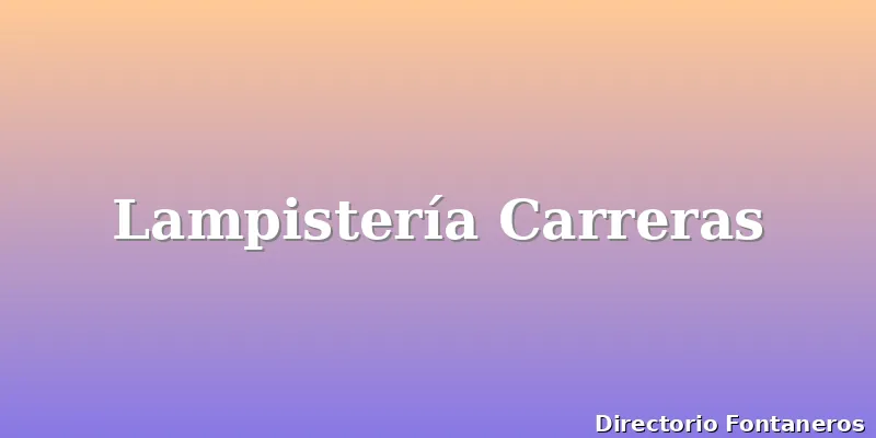 Lampistería Carreras