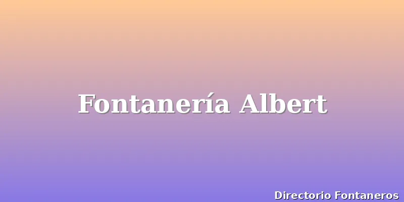 Fontanería Albert