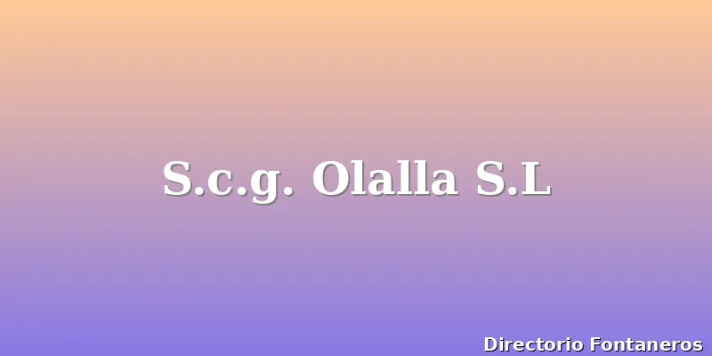 S.c.g. Olalla S.L