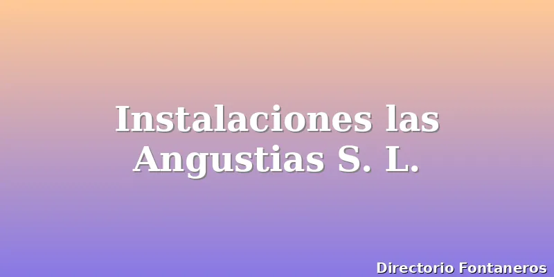 Instalaciones las Angustias S. L.