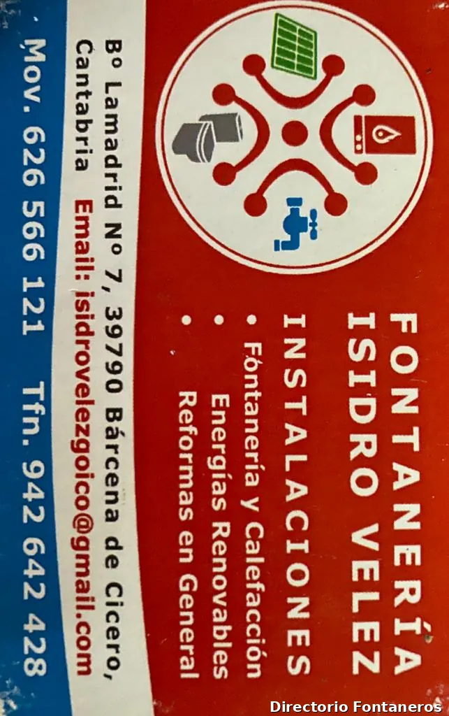 Fontaneria Isidro Velez