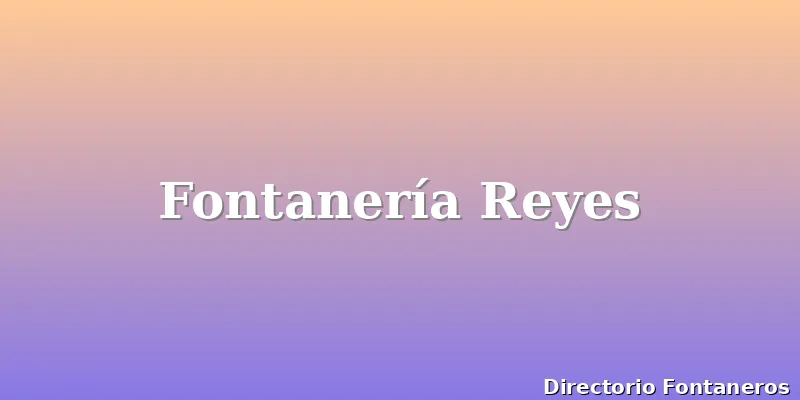 Fontanería Reyes