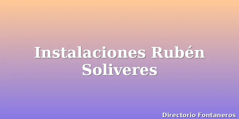 Instalaciones Rubén Soliveres