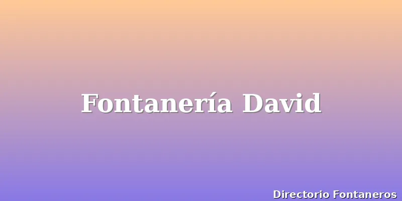 Fontanería David