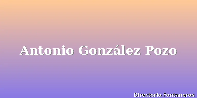 Antonio González Pozo