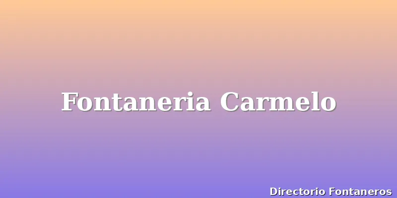 Fontaneria Carmelo