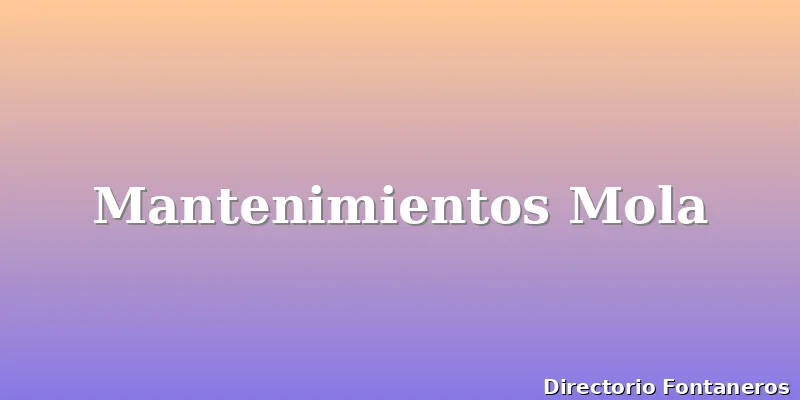 Mantenimientos Mola