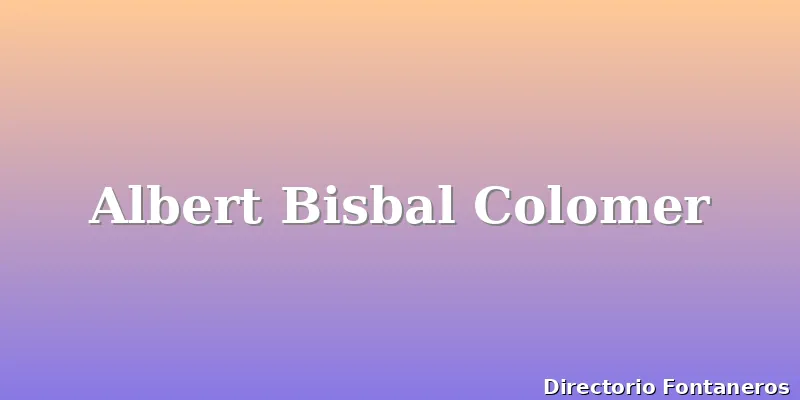 Albert Bisbal Colomer