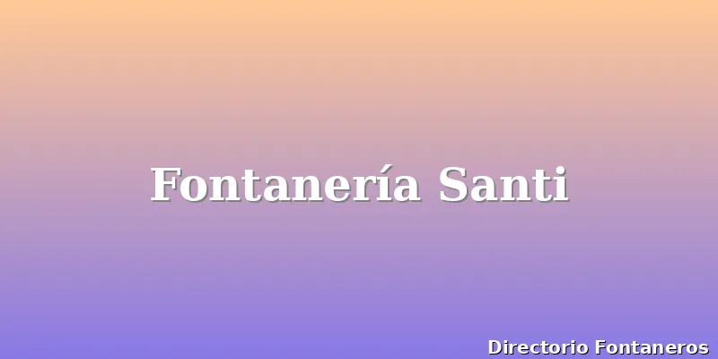 Fontanería Santi