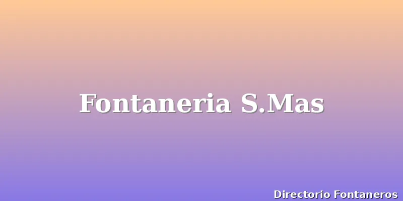 Fontaneria S.Mas