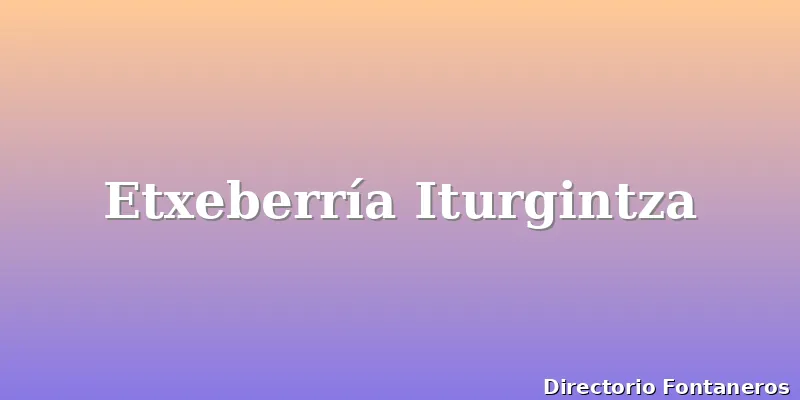 Etxeberría Iturgintza