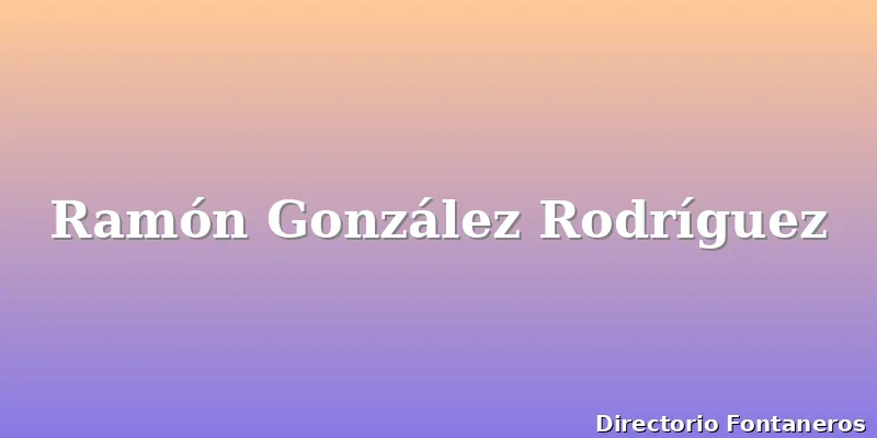 Ramón González Rodríguez