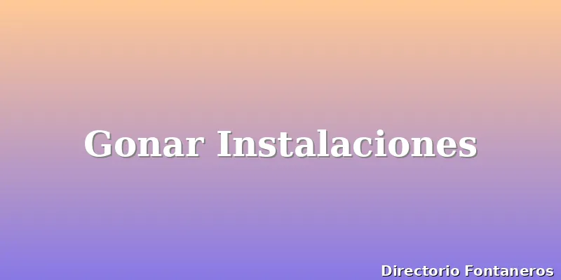 Gonar Instalaciones