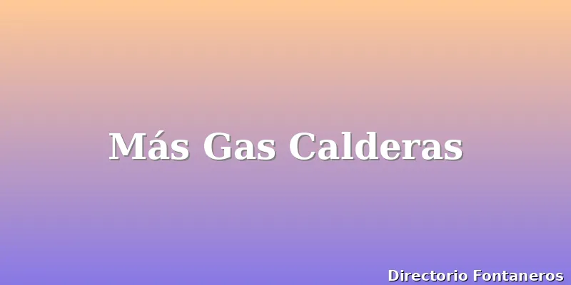 Más Gas Calderas